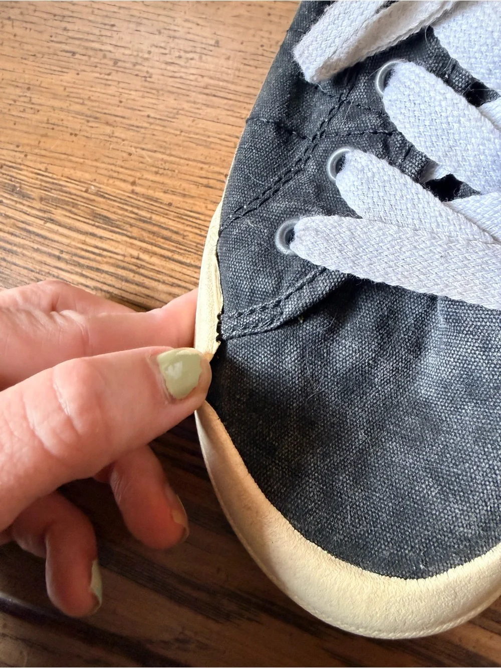 Roxy Black Canvas Low-Top Sneakers
